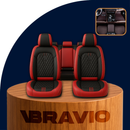 Funda para Asiento de Auto Universal Nubex en Cuero Legítimo +REGALO: Juego Completo de Alfombras