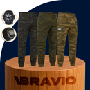 Kit de 3 Pantalones Tácticos Militares en Tejido RipStop y Poliéster (¡Robustos y Duraderos!) +REGALOS: Reloj Táctico y Cinturón Táctico