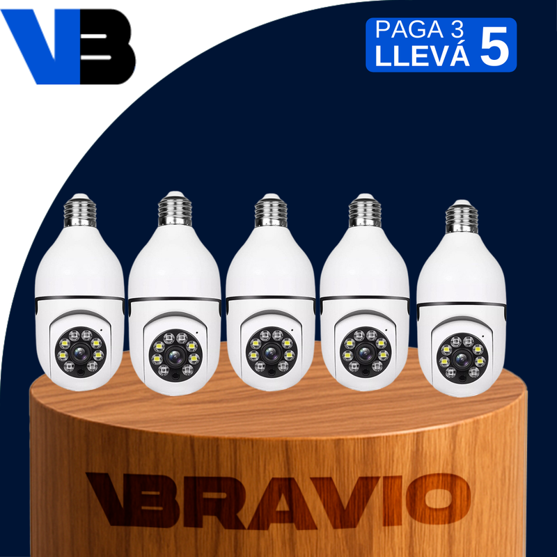 [Llevá 3 Pagá 2] Cámara de Seguridad Full HD Inalámbrica con Sensor de Movimiento y Visión Nocturna WIFI